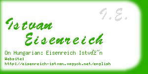 istvan eisenreich business card